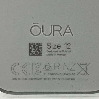 Oura Ring 4 Stealth Size 12 Smart Wearable Sleep Fitness & Heart Rate Tracker