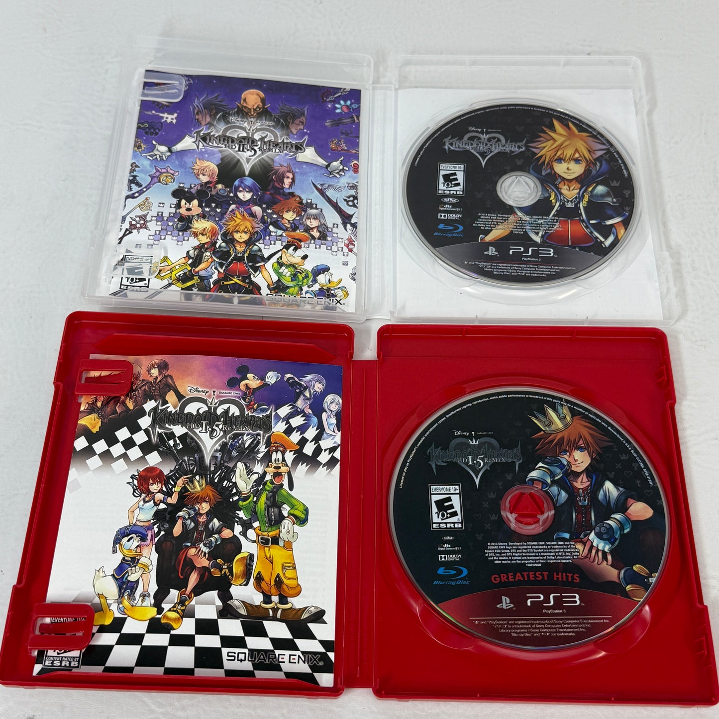 Sony PlayStation 3 PS3 Game Lot: Kingdom Hearts HD 1.5 ReMIX & 2.5 