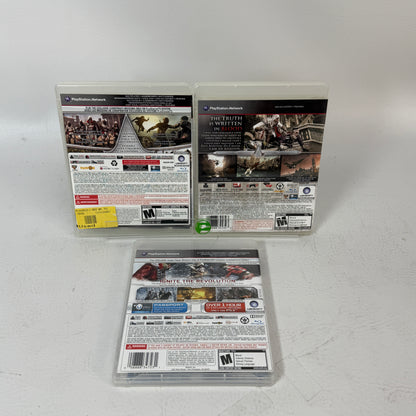 Assassin's Creed Trilogy PS3 Lot - II, Brotherhood, III - PlayStation 3 Games