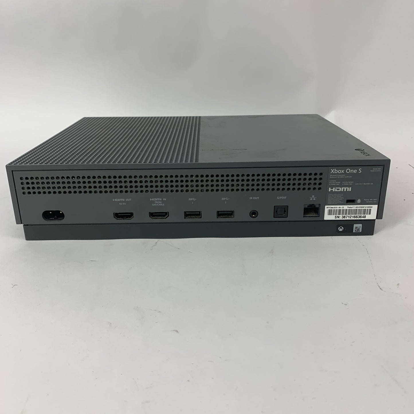 Microsoft Xbox One S 500GB Console Gaming System Only Storm Grey 1681