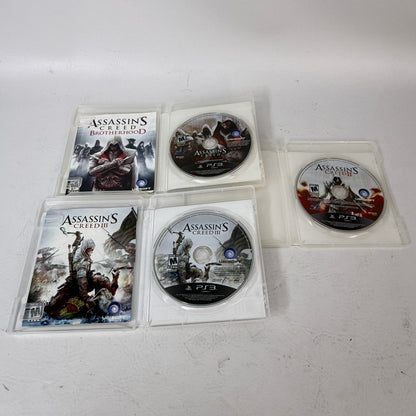 Assassin's Creed Trilogy PS3 Lot - II, Brotherhood, III - PlayStation 3 Games
