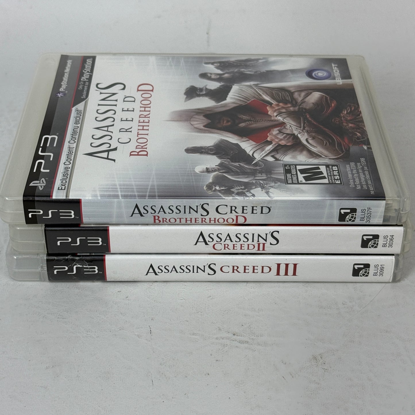 Assassin's Creed Trilogy PS3 Lot - II, Brotherhood, III - PlayStation 3 Games