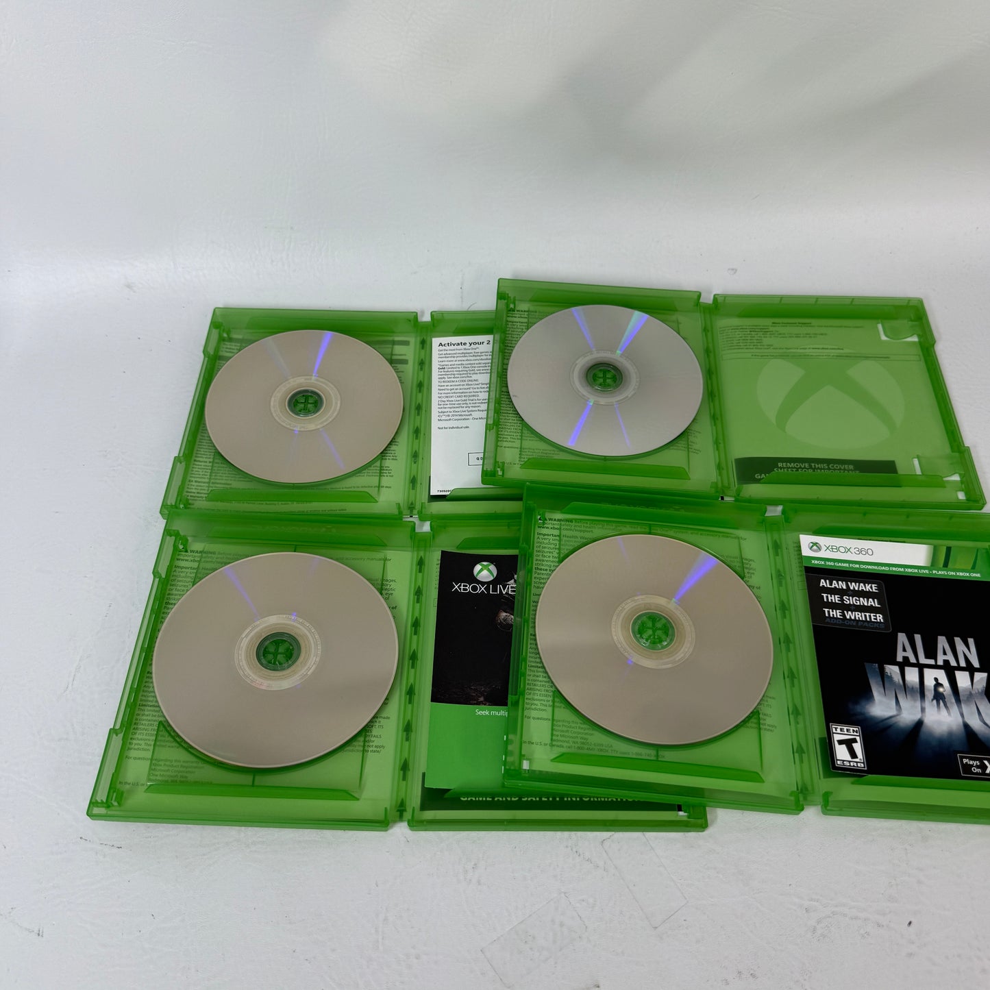 Lot 4 Xbox 360 Games Rise of the Tomb Raider Quantum Break Ryse Dragon Age 