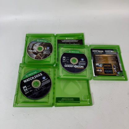 Ghost Recon Wildlands Far Cry Primal Watch Dogs Xbox One 3-Game Lot CIB Tested