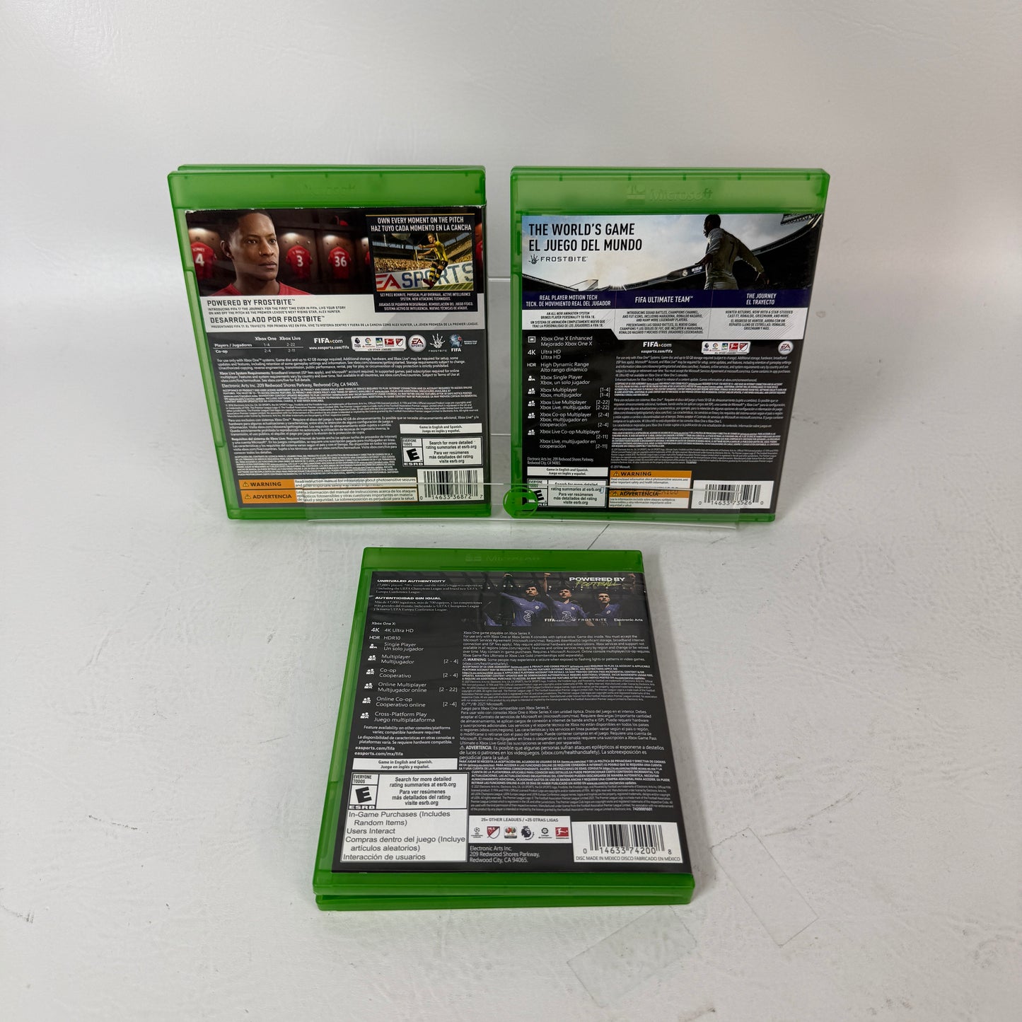 Lot of 3 Microsoft Xbox One Games FIFA 17,FIFA 18,FIFA 22