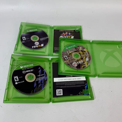 Lot of 3 Microsoft Xbox One Games FIFA 17,FIFA 18,FIFA 22