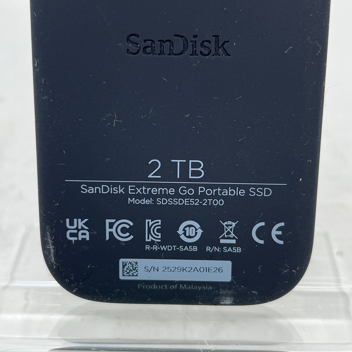 SanDisk Extreme Go 2TB Portable SSD External Solid State Drive SDSSDE52-2T00 USB