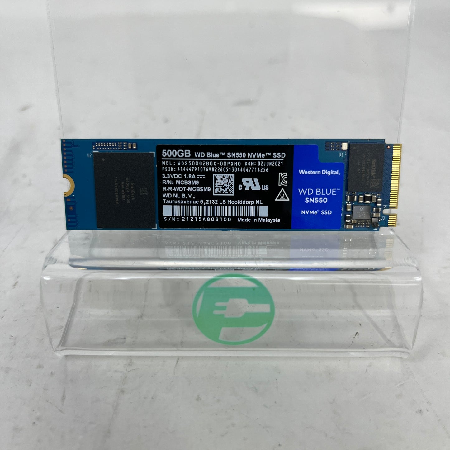 WD Blue SN550 500GB NVMe M.2 2280 SSD WDS500G2B0C-00PXH0 