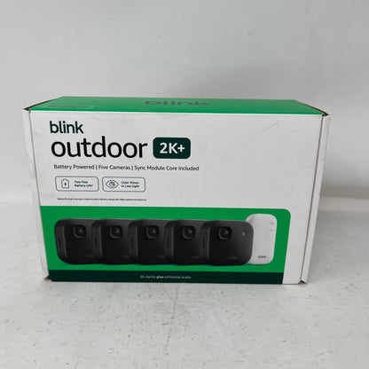 New Blink Outdoor 2K+ 5-Camera Wireless Battery Powered System B0F95XVBFS
