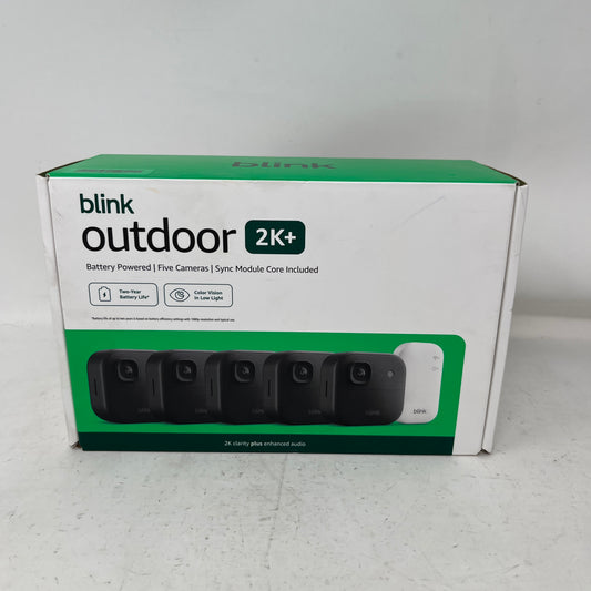 New Blink Outdoor 2K+ 5-Camera Wireless Battery Powered System B0F95XVBFS