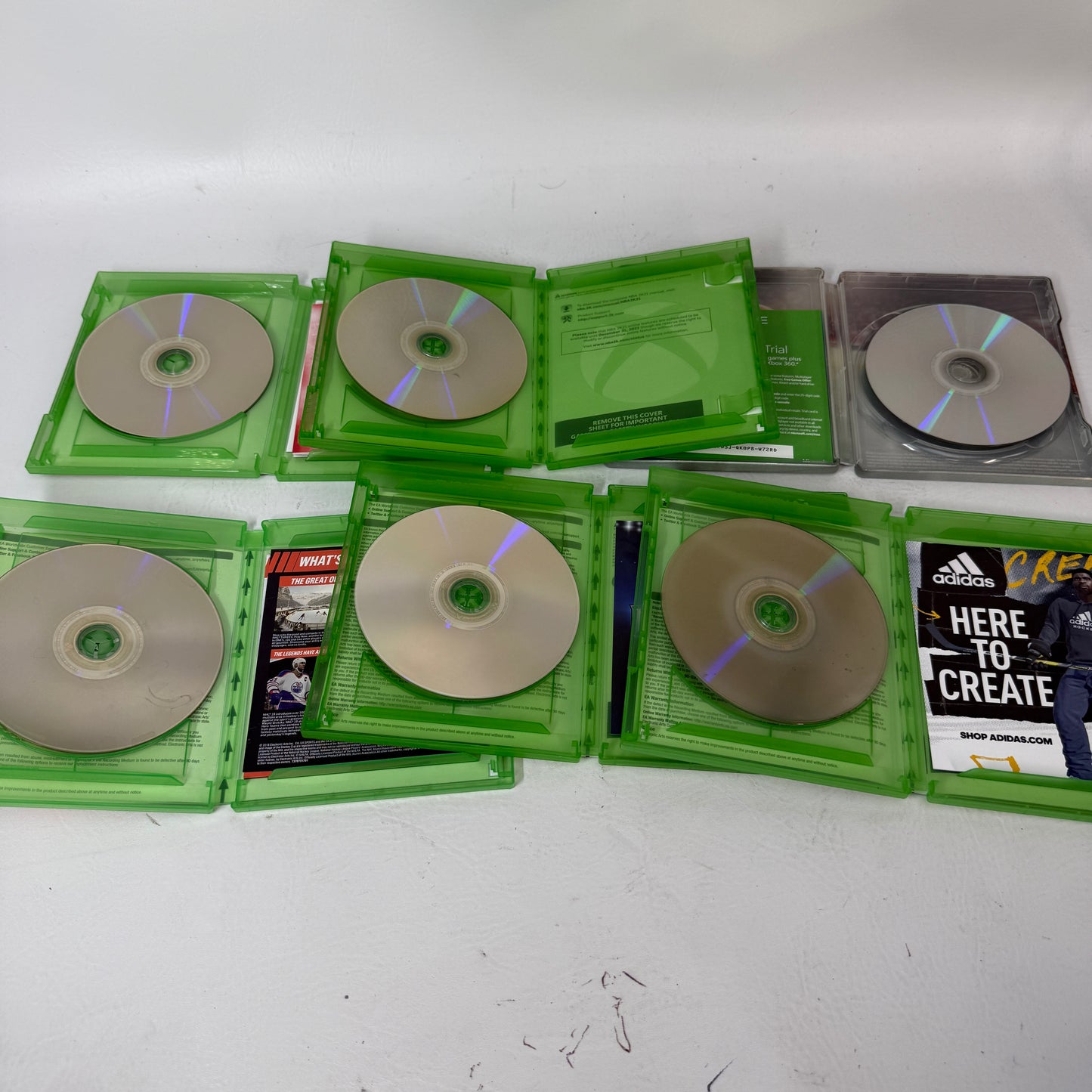 Xbox One Sports Game Lot 6 Bundle NBA 2K16 2K21 NHL 15 16 19 20 SteelBook Tested