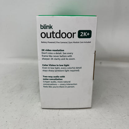 New Blink Outdoor 2K+ 5-Camera Wireless Battery Powered System B0F95XVBFS
