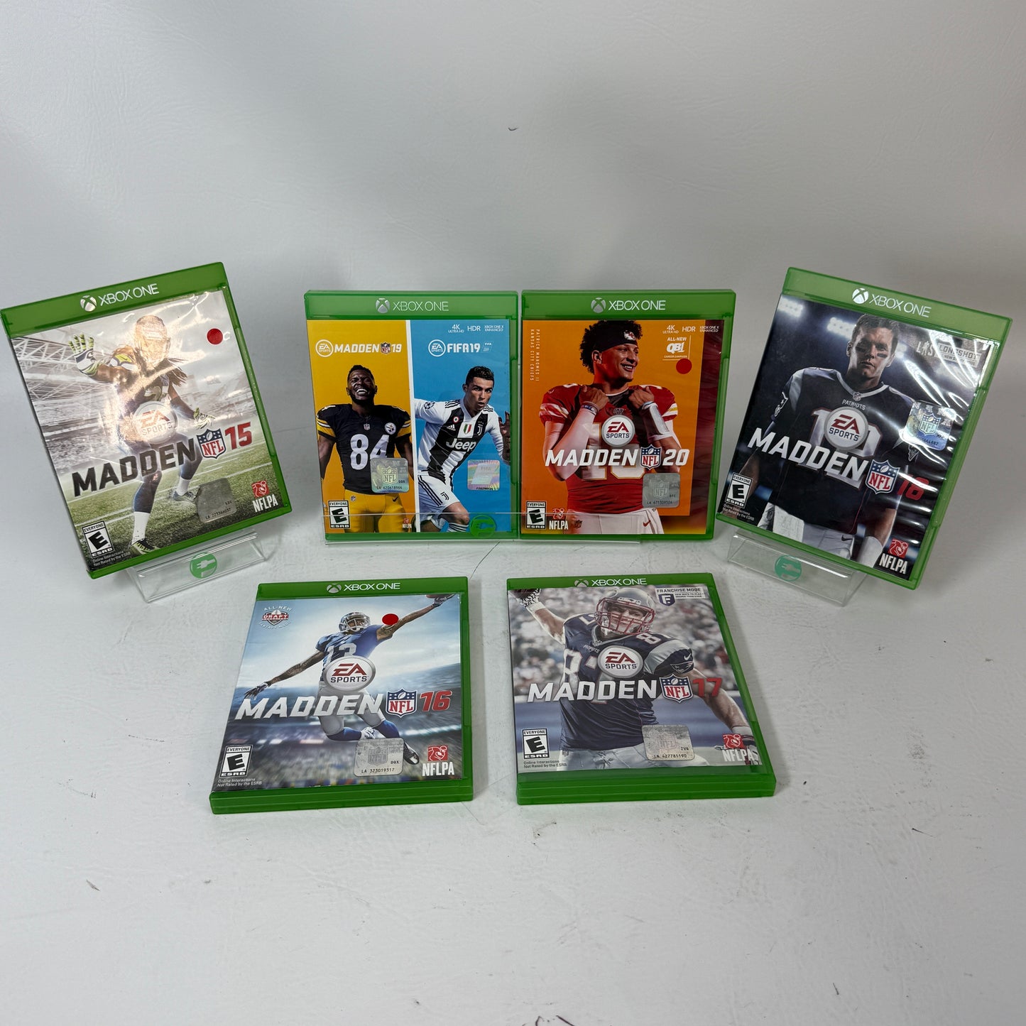 Madden NFL Xbox One Game Lot Bundle 15 16 18 20 25 FIFA 19 Football 6-Game EA