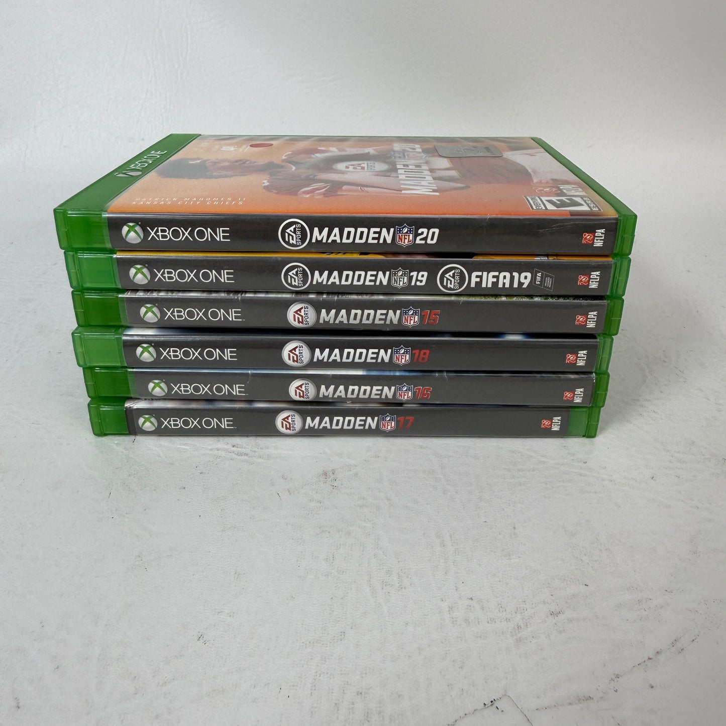 Madden NFL Xbox One Game Lot Bundle 15 16 18 20 25 FIFA 19 Football 6-Game EA