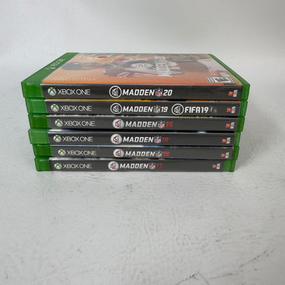 Madden NFL Xbox One Game Lot Bundle 15 16 18 20 25 FIFA 19 Football 6-Game EA