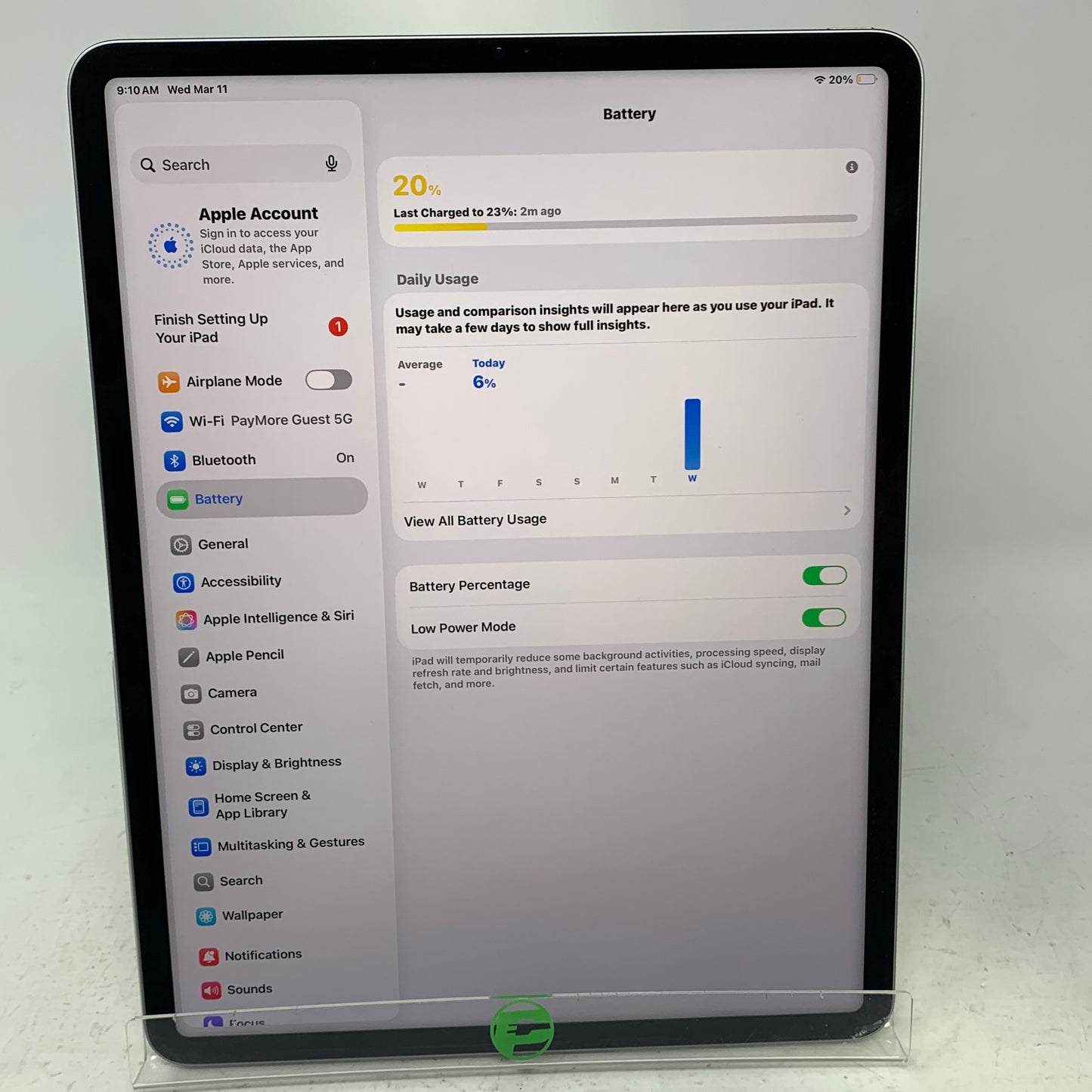 WiFi Only Apple iPad Pro 12.9" 6th Gen 256GB Space Gray MNXR3LL/A