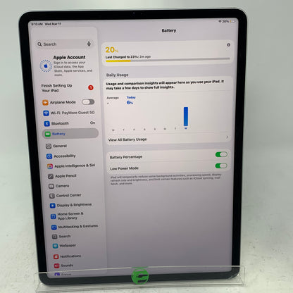 WiFi Only Apple iPad Pro 12.9" 6th Gen 256GB Space Gray MNXR3LL/A