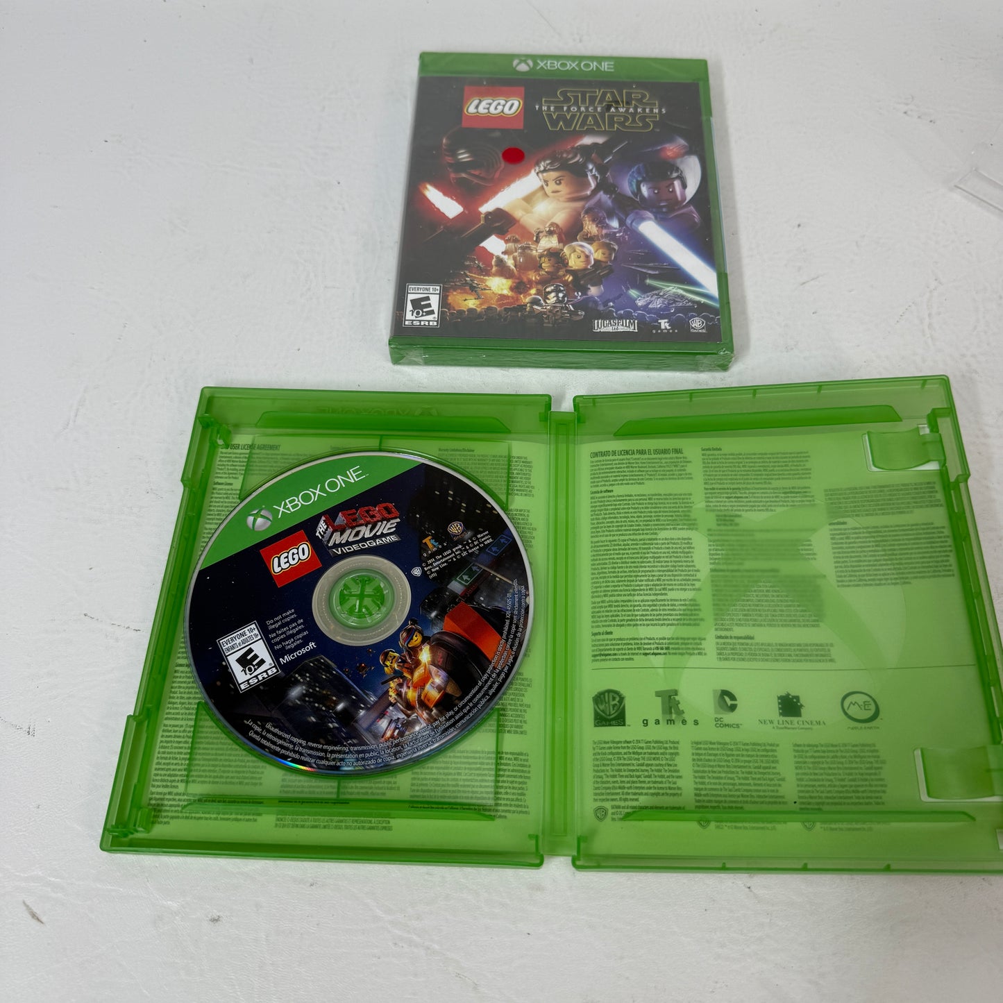 Lot of 2 New Xbox One LEGO Games Star Wars Force Awakens LEGO Movie