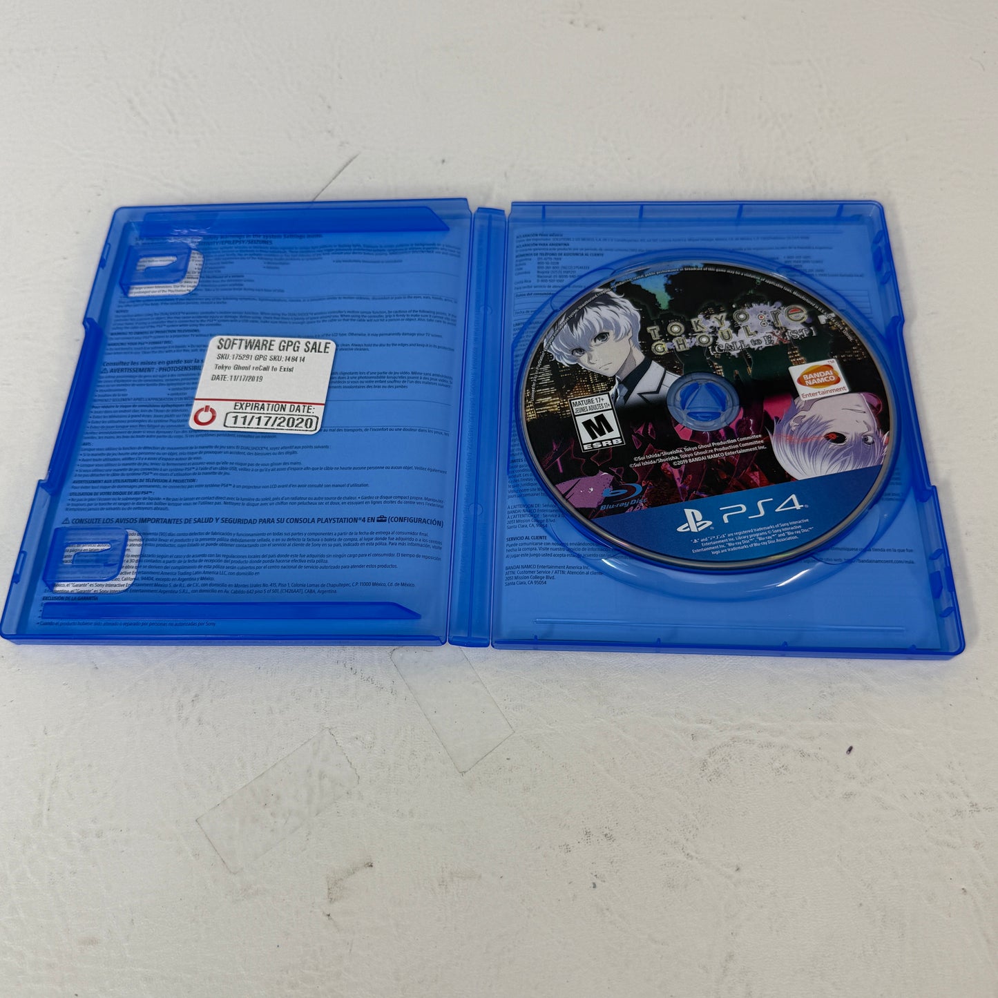 Tokyo Ghoul: Re Call to Exist (Sony PlayStation 4 PS4, 2019)