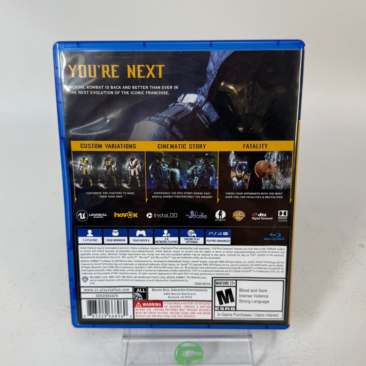 Mortal Kombat 11 (Sony PlayStation 4 PS4, 2019)