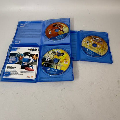Lot of 3 Sony PS4 Dragon Ball Games Dragon Ball Z Kakarot FighterZ Xenoverse 2 Deluxe