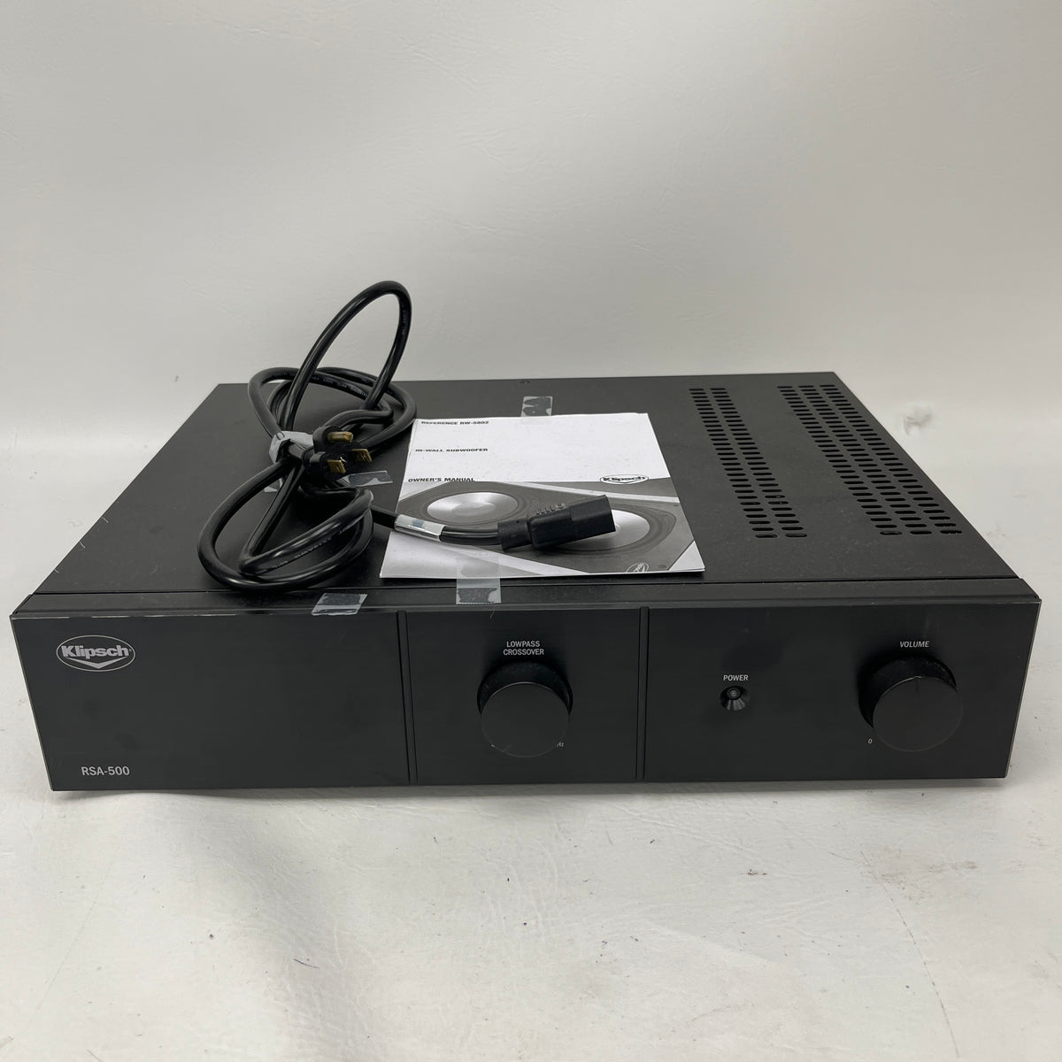 Klipsch RSA-500 500W 8 Ohm 1.0 Channel Subwoofer Amplifier
