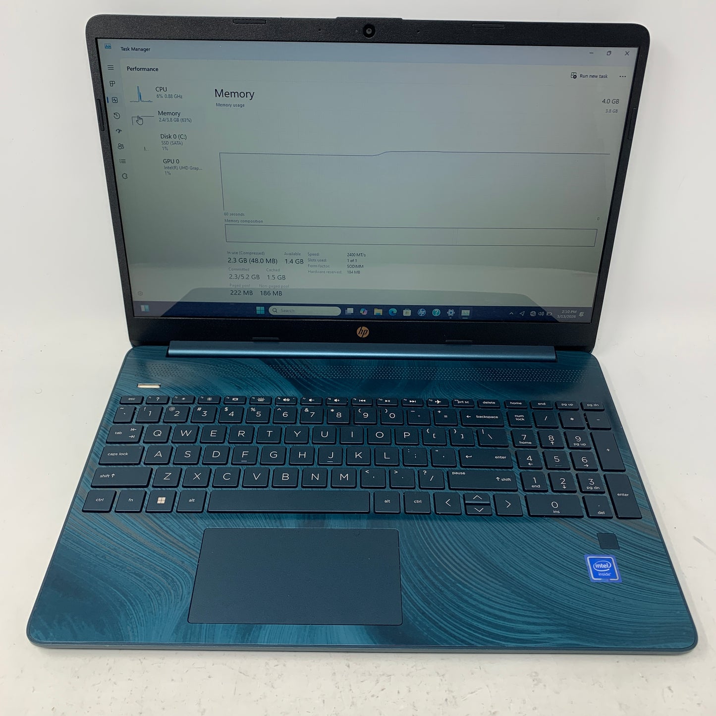 HP 15-DY074DS Celeron N4120 1.1GHz 4GB RAM 128GB