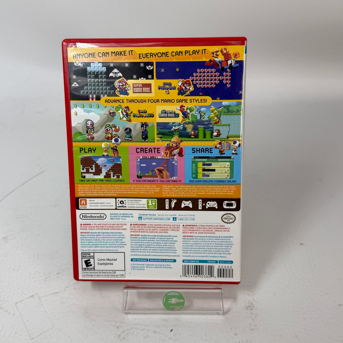 Super Mario Maker (Nintendo Wii U, 2015)
