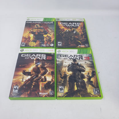 Lot of 4 Microsoft Xbox 360 Games Gears of Wars 1,2,3 And Judgement
