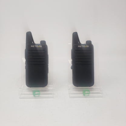 Pair of Retevis RT22 Two Way Radio RTC22