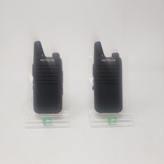 Pair of Retevis RT22 Two Way Radio RTC22