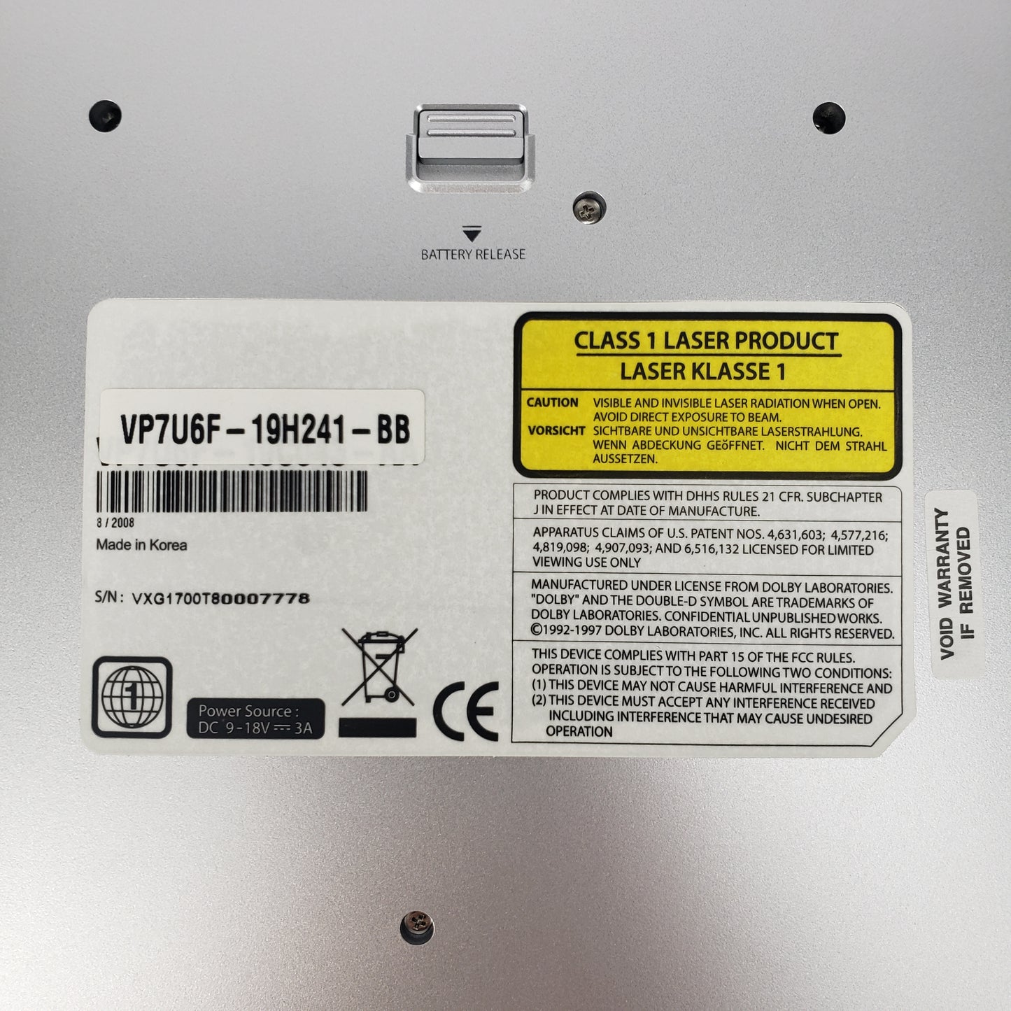 Visteon GBA & DVD Dockable Entertainment System 