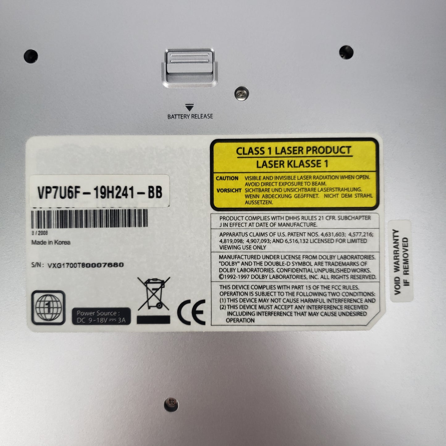 Visteon GBA & DVD Dockable Entertainment System