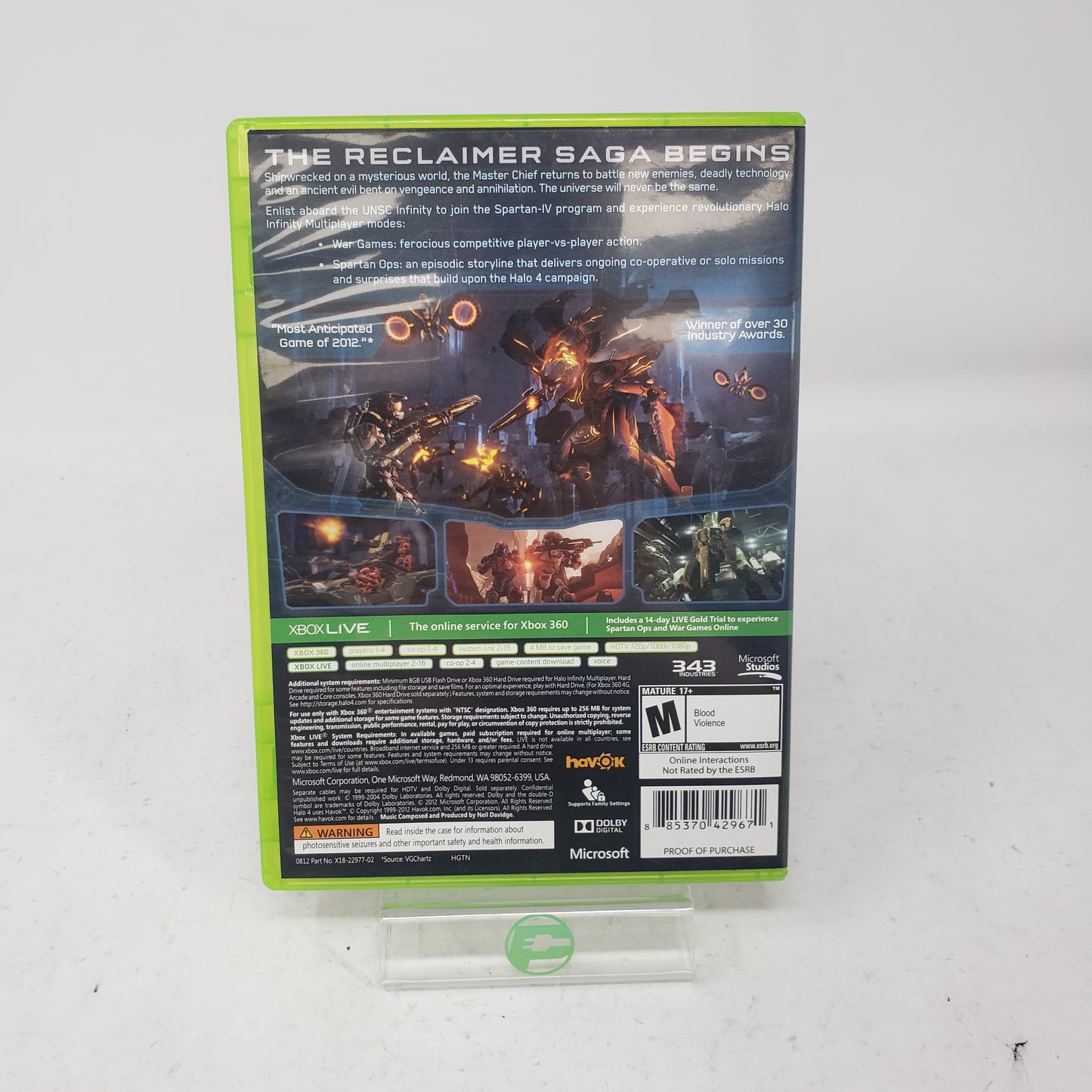 Lot of 5 Microsoft Xbox 360 Games Halo Games