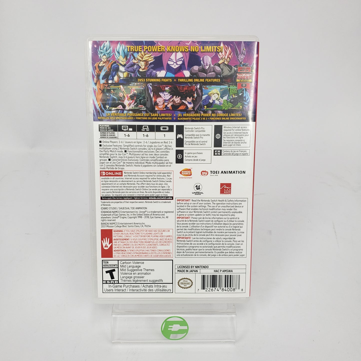 Dragon Ball FighterZ (Nintendo Switch, 2018)