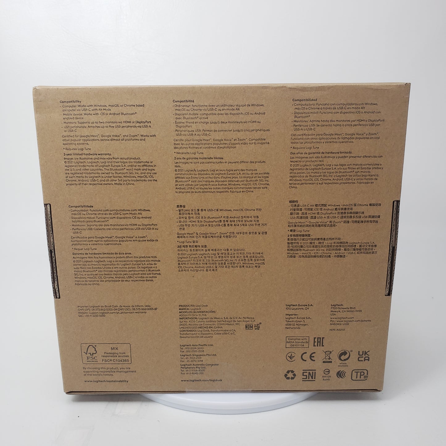New Logitech Logi Dock All-in-one Docking Station A00161