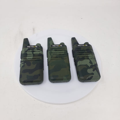 Retevis RT22 Two-Way Radios Rechargeable Black/Green- 3 Pack