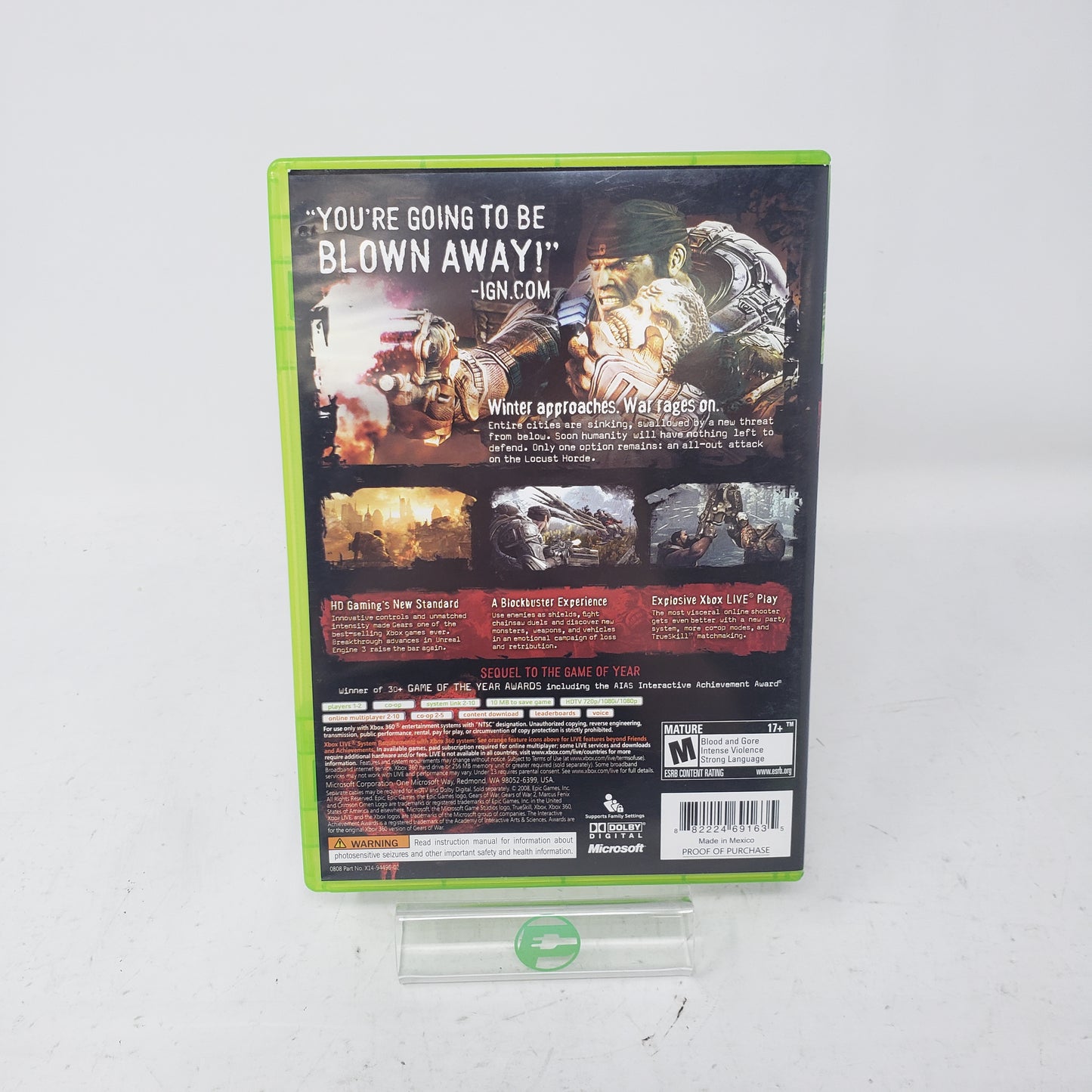 Lot of 4 Microsoft Xbox 360 Games Gears of Wars 1,2,3 And Judgement