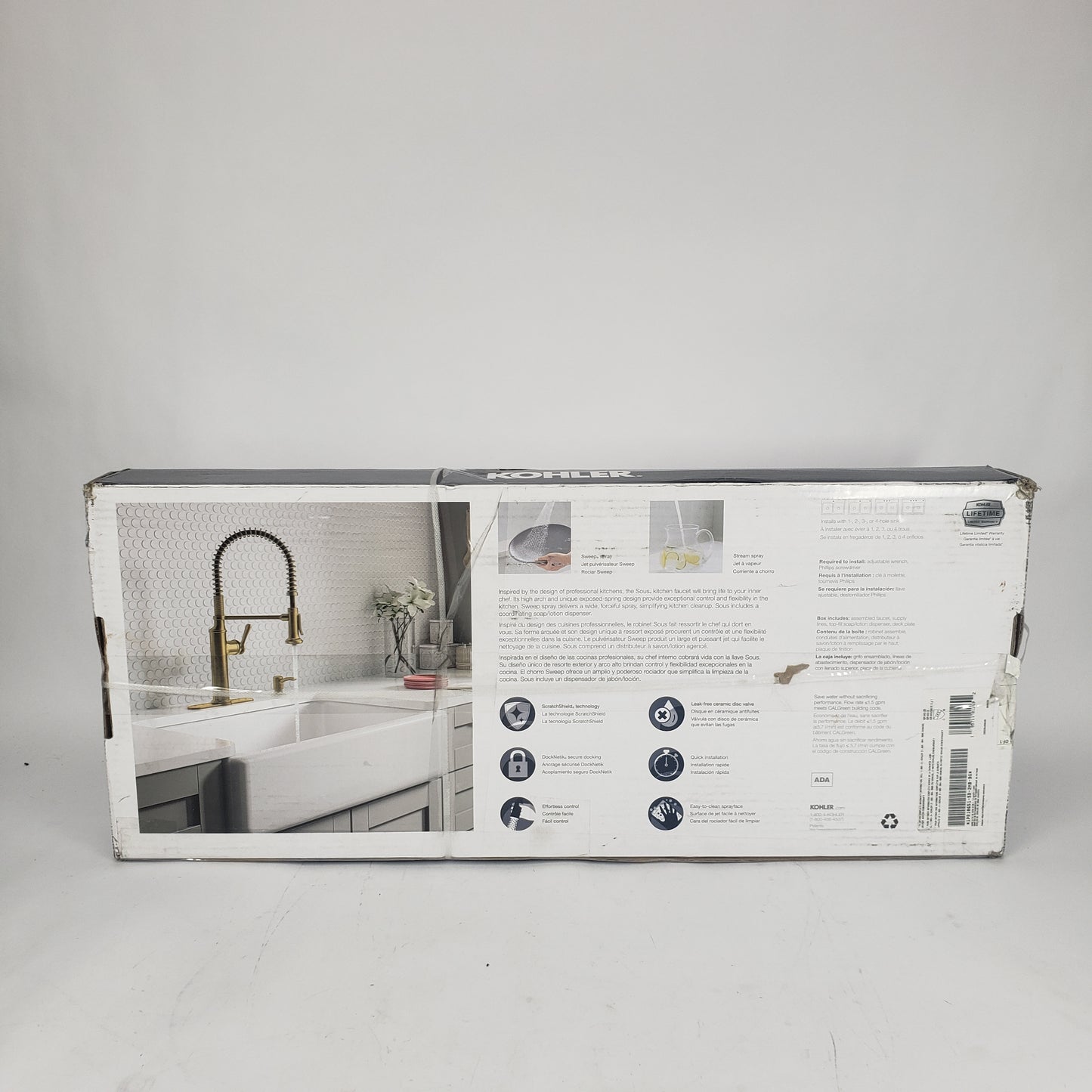 New Kohler Sous Faucet R10651-SD-2MB