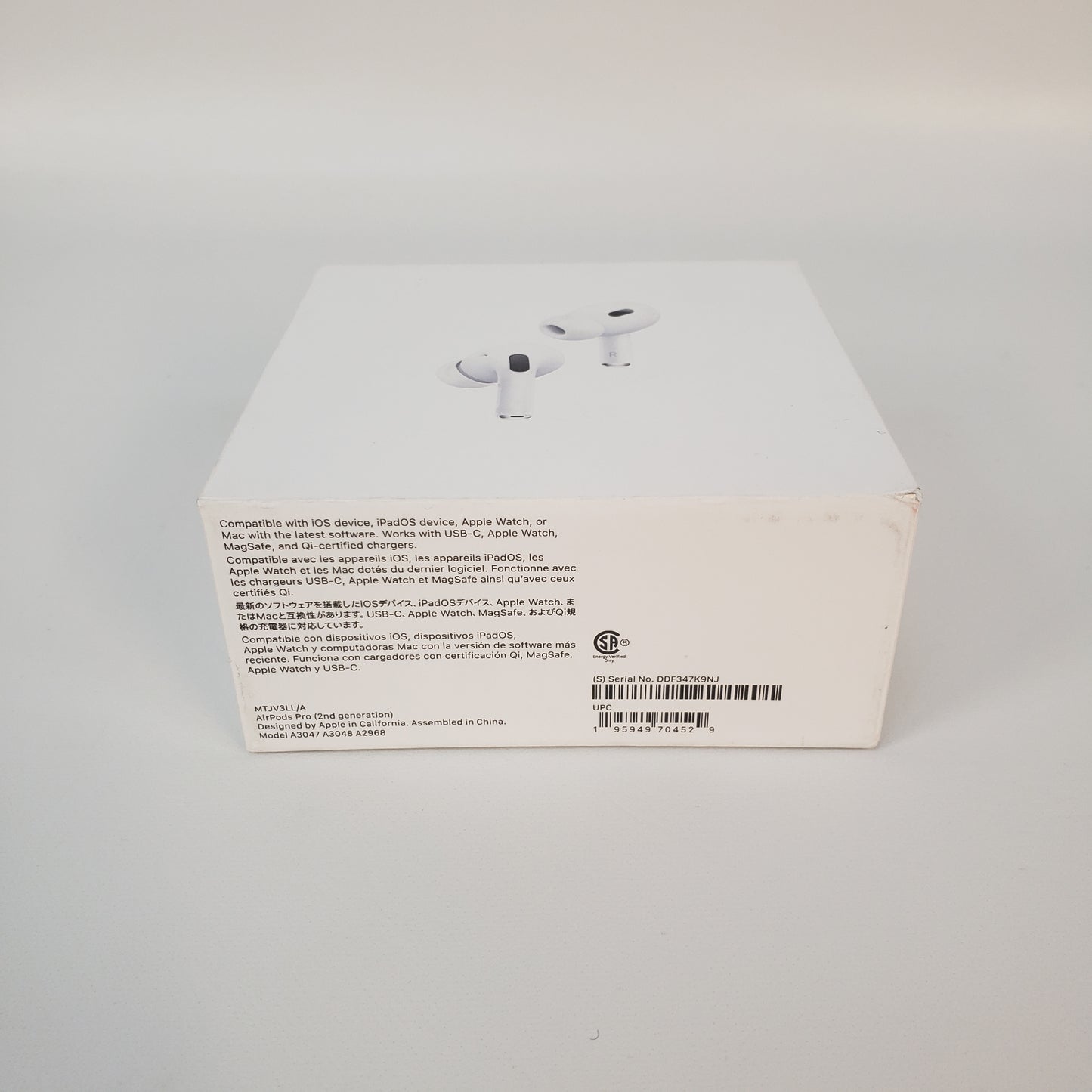New Apple AirPods 2nd Gen with Charging Case A2031 A2032 A1602 MTJV3LL/A
