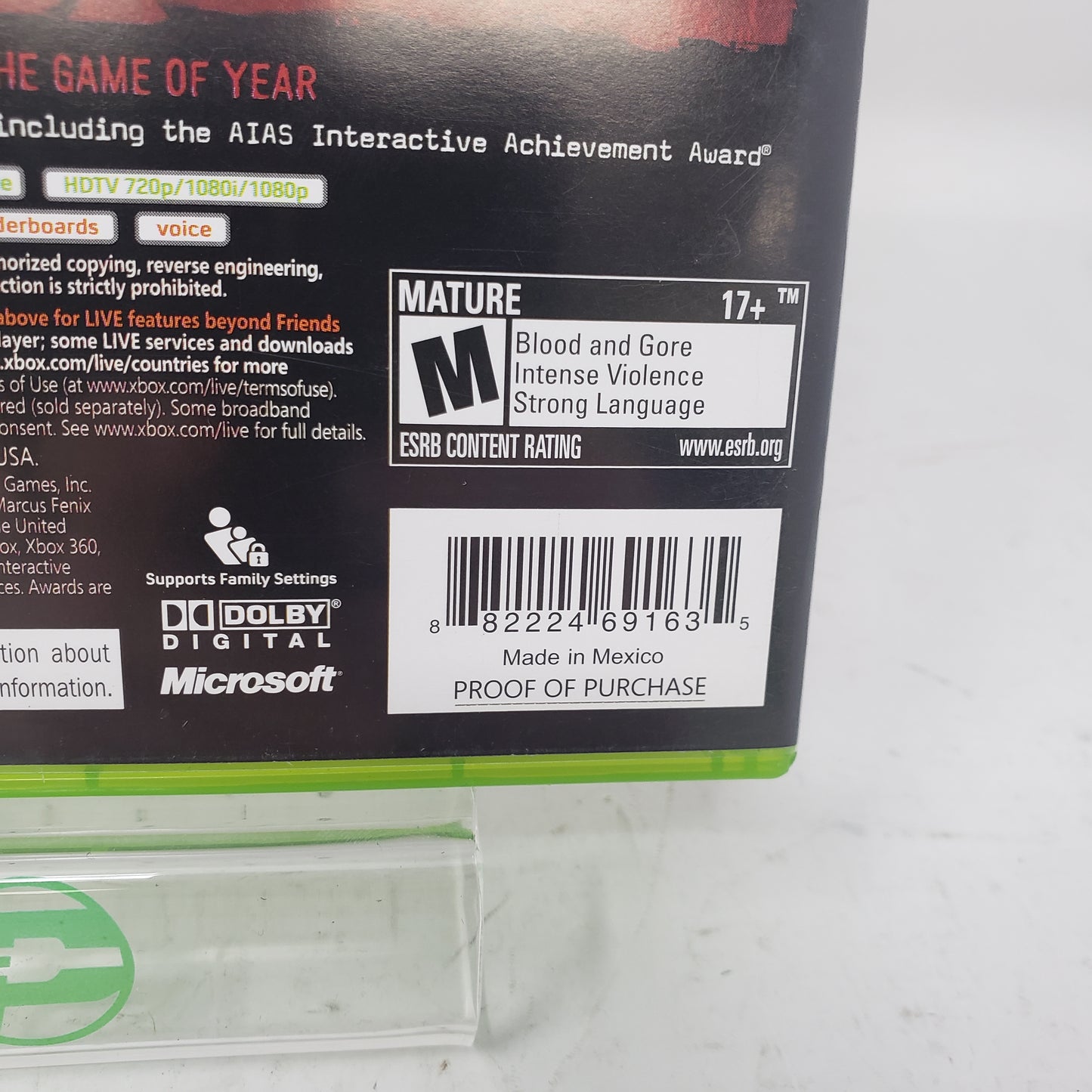 Lot of 4 Microsoft Xbox 360 Games Gears of Wars 1,2,3 And Judgement