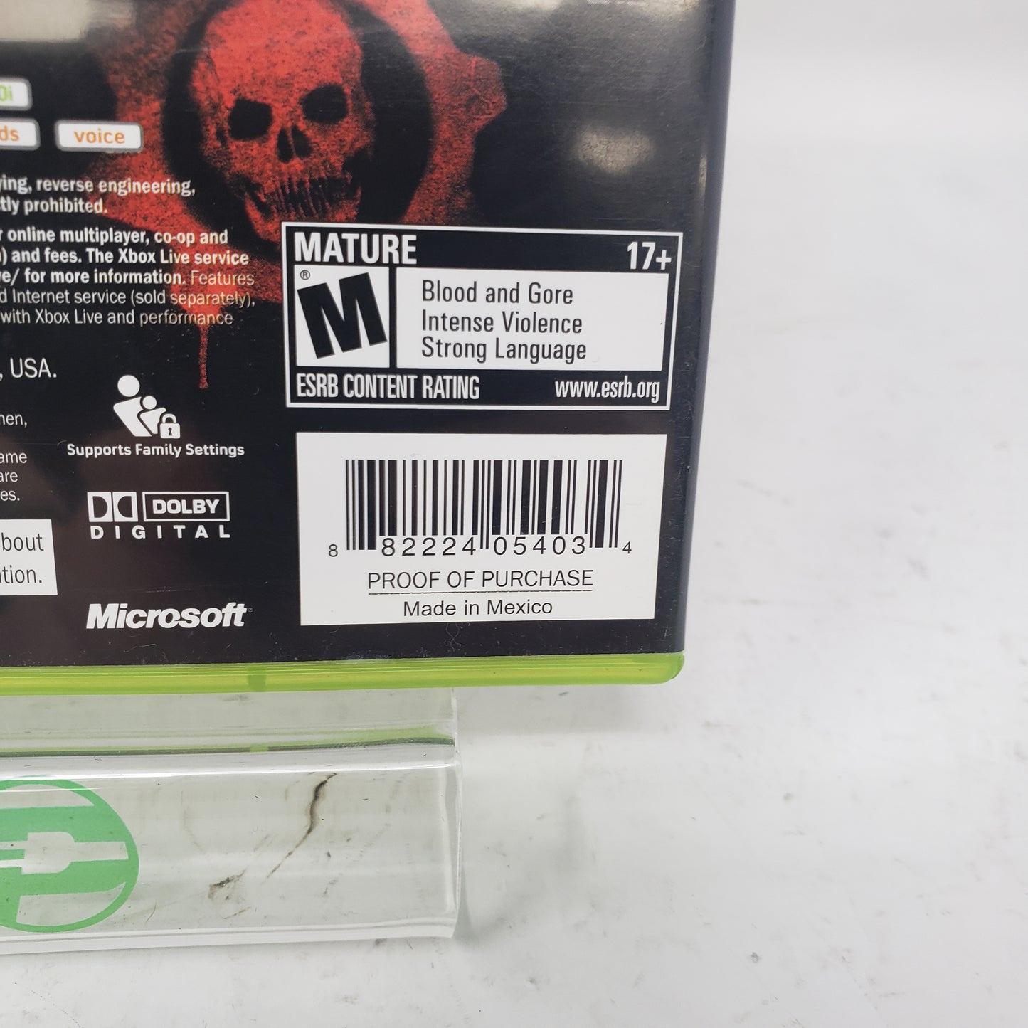 Lot of 4 Microsoft Xbox 360 Games Gears of Wars 1,2,3 And Judgement