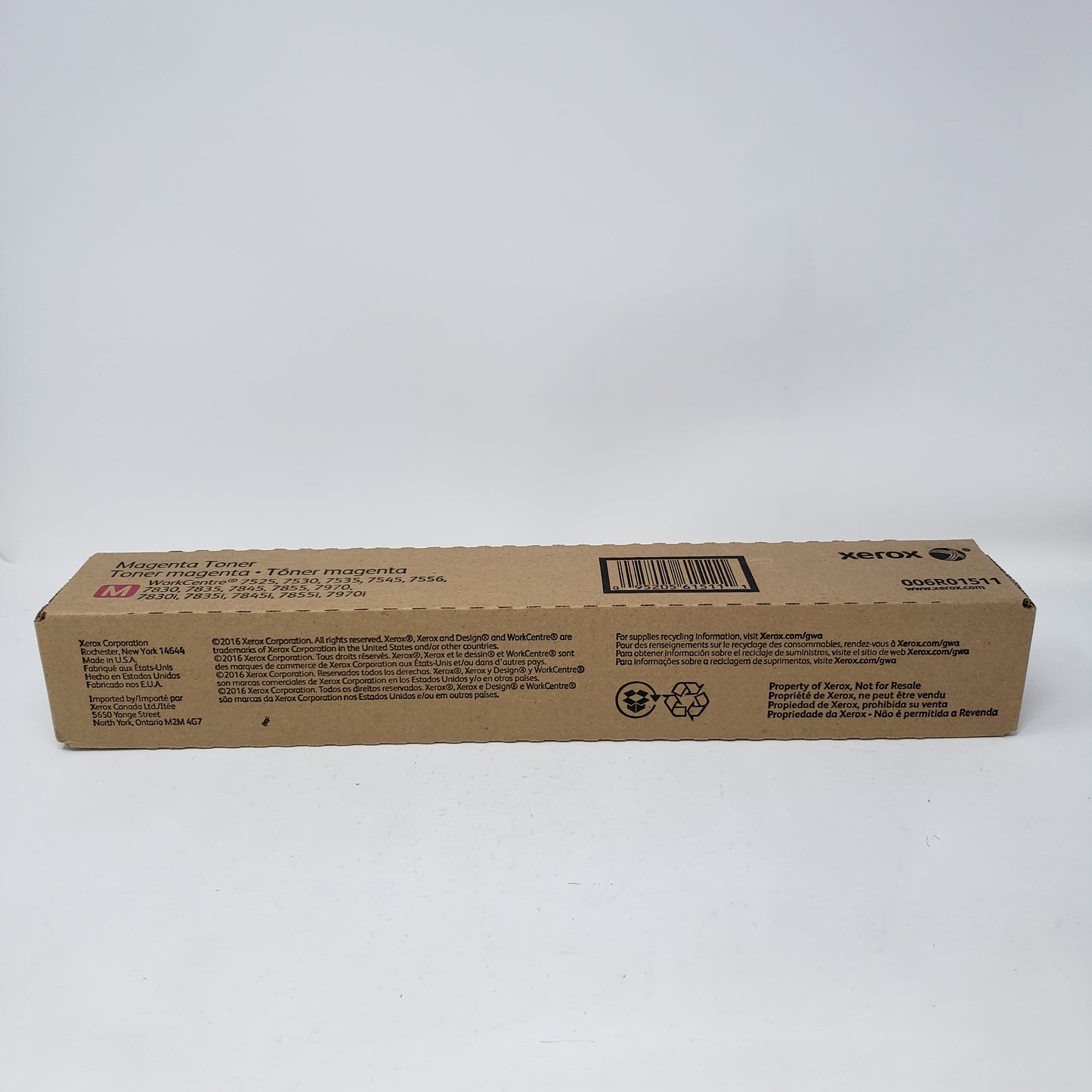 New Xerox WorkCentre 006R01511 Magenta Toner Cartridge